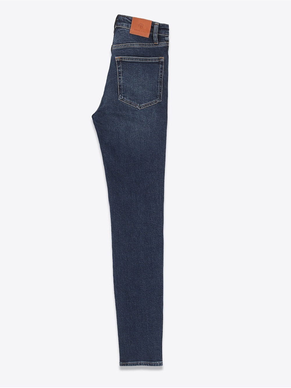 ANINE BING Jagger Jean Deep Indigo Dark Skinny Jeans Navy Blue Skinny HR Sz 27